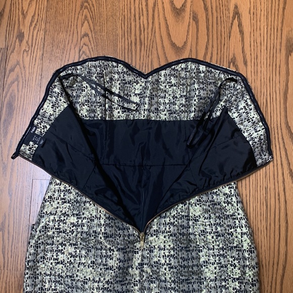 H&M Strapless Gold Mini Dress - Picture 4 of 8